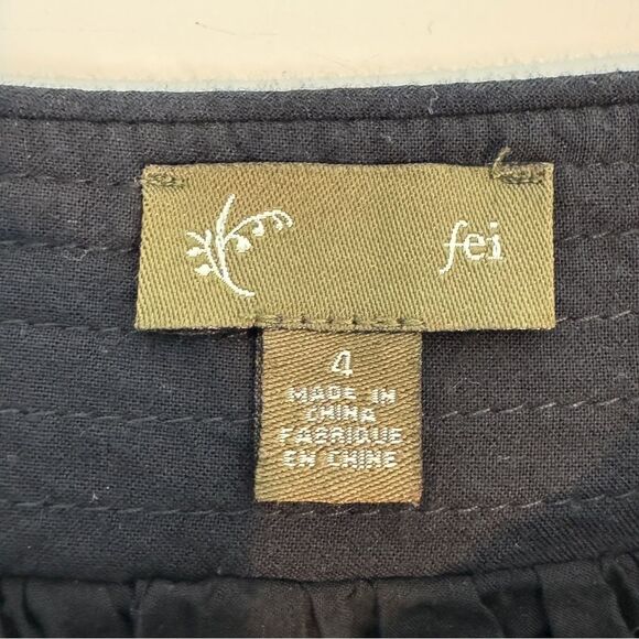 Anthropologie Fei A-line Pleated Printed Skirt 4 - Picture 4 of 8